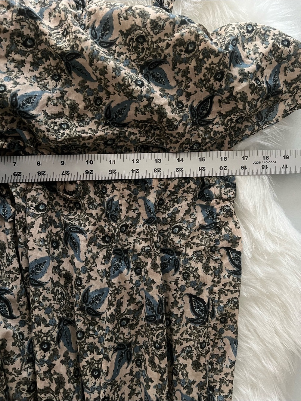 Free People Tangier Babydoll Printed Maxi Dress size Large - Picture 10 of 11